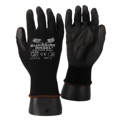[GGBSOFTMAXBLK] Guardian Angel Softmax Black Gloves Inspectors Gloves