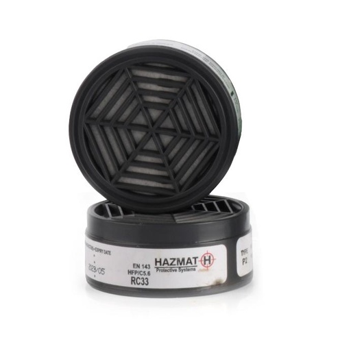 [REAHFPC5004] Hazmat P2 Particular Filter Cartridge Twin Pack (94% Efficiency)