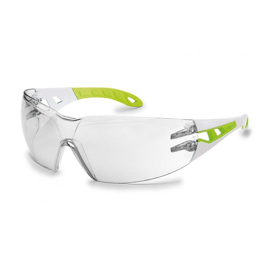 [9192725] uvex pheos s white/green clear safety specs