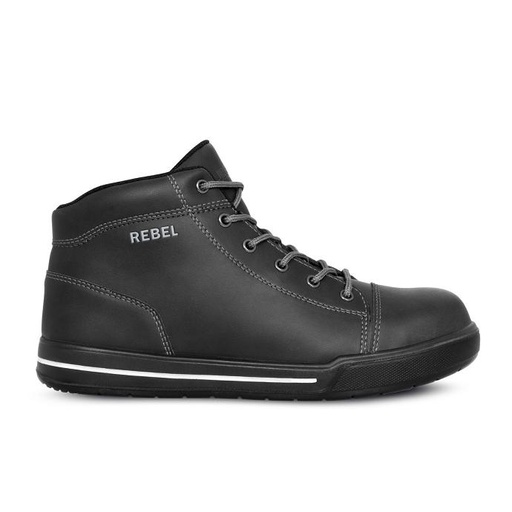 [BRBRE420BK] Rebel Hi Top Black Boot