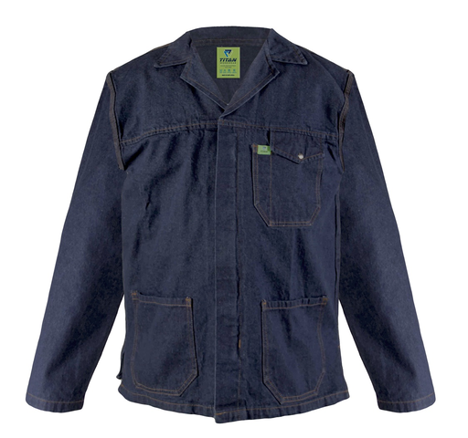 Titan Premium Denim Workwear Jacket with Reflective
