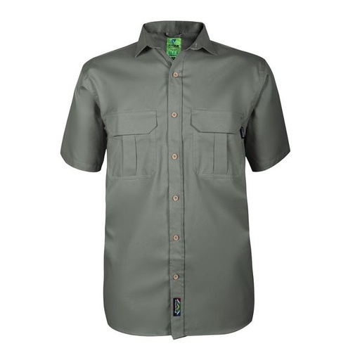 [WSGTT13FA] Titan Mens Premium Fatigue Green Short Sleeve Workshirt