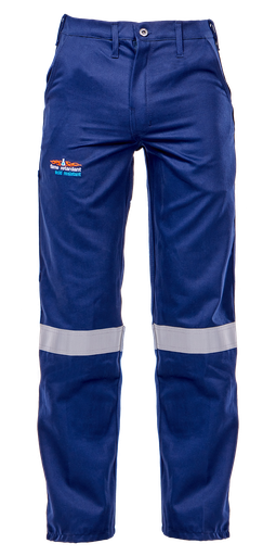 Vulcan Navy Blue D59 Flame/Acid Conti Pants (with Reflective)