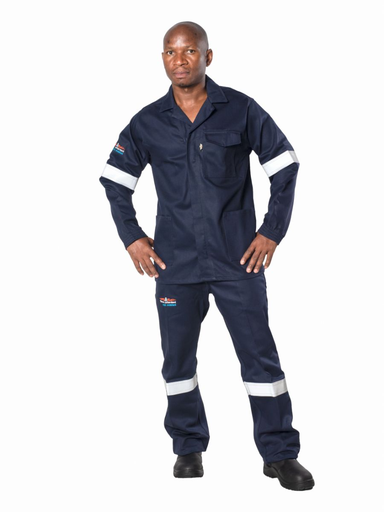 Vulcan Navy Blue D59 Flame/Acid Conti Pants (with Reflective)