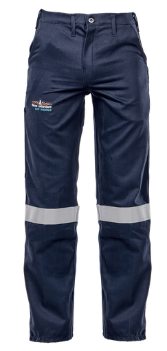 Vulcan Navy Blue D59 Sasol Spec Flame/Acid Conti Pants (with Reflective)