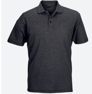 Mens 175G Pique Knit Golfer - Charcoal Heather
